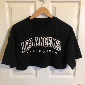 Los Angeles cropped t-shirt
